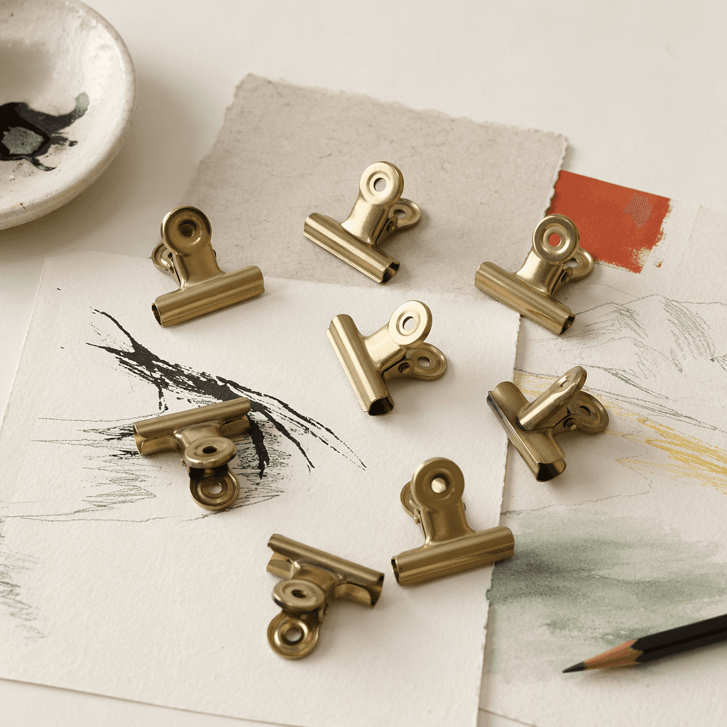 Brass Page Clips (8) — view 1